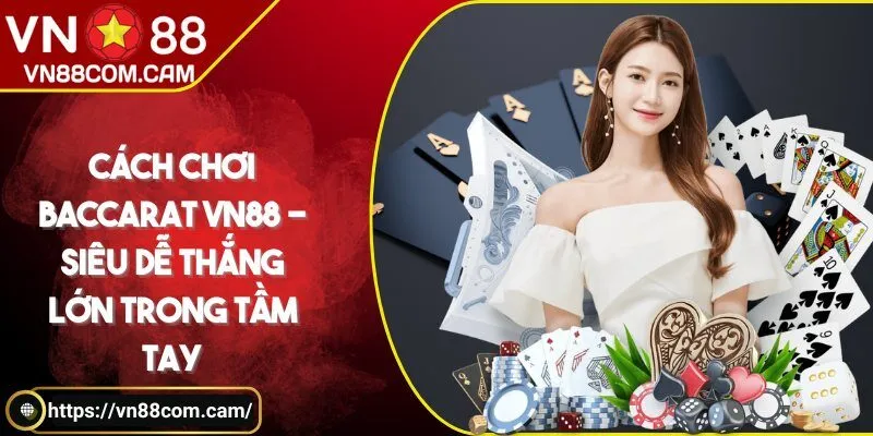 Cách chơi baccarat VN88 - Siêu dễ thắng lớn trong tầm tay
